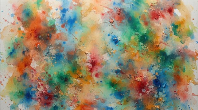 Ethereal painting background showcasing a blend of vibrant colors