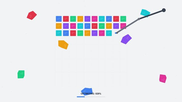 Abstract Animation of Database Optimization and Data Management Process