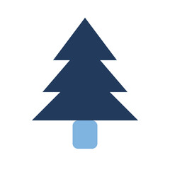 Obraz premium christmas tree vector illustration
