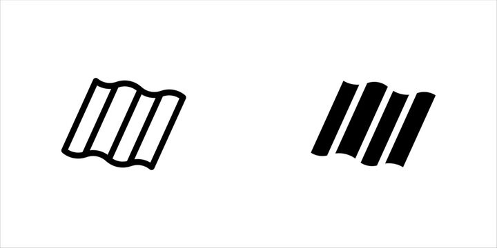 Roof tile icon set, for Mobile Concept and Web Design, white background vector illustration eps10
