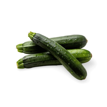 Fresh green zucchini stack with zucchini vegetable ingredient nutrition vegetarian culinary delicious vitamins unprocessed agriculture freshness preparation as PNG asset