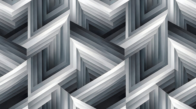 Modern geometric staircase architecture design