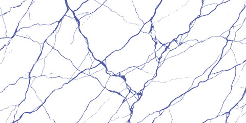 Intricate blue veins fracture across a pristine white surface, creating a visually striking abstract pattern reminiscent of natural marble. © Shehbaz Studio