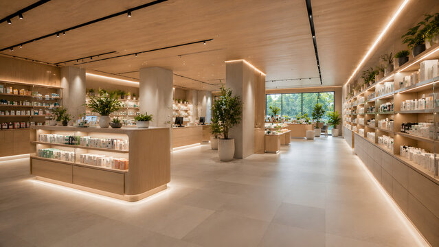 Contemporary Wellness Store Interior Design
