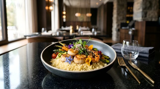 Moroccan Couscous Feast with Grilled Lamb