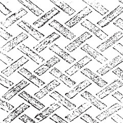 Fototapeta premium Black and white geometric pattern. Tileable texture background.