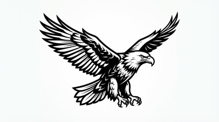 Fototapeta premium eagle in the form
