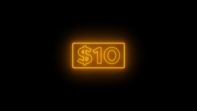 0 to 20 dollar counting animation. A success story of making 20 dollars from 0 dollar. Count-up US dollar animation from 0 to 20 dollars