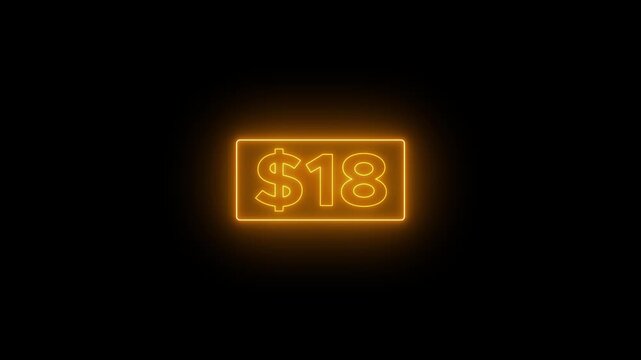0 to 35 dollar counting animation. A success story of making 35 dollars from 0 dollar. Count-up US dollar animation from 0 to 35 dollars