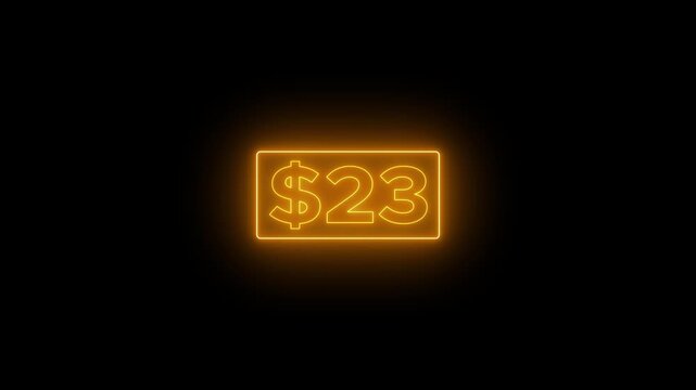 0 to 45 dollar counting animation. A success story of making 45 dollars from 0 dollar. Count-up US dollar animation from 0 to 45 dollars