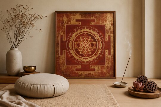 Sanskrit Yantra Mandala Symbol Art