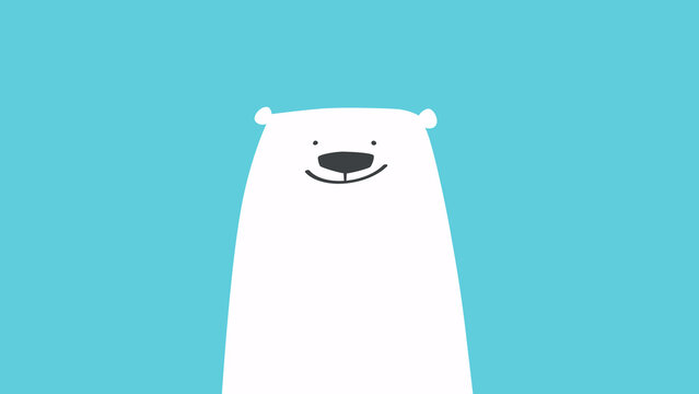 Ilustraci&oacute;n tierna Oso Nevo