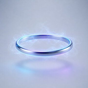 Superconducting Ring Symbolizing Lossless Energy of the Future