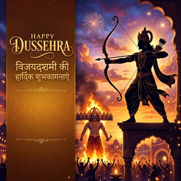 Lord Rama, the ultimate warrior. Happy Dussehra