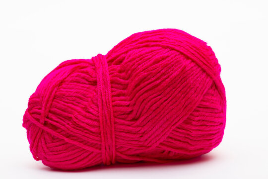 A ball of acrylic yarn for crocheting and knitting