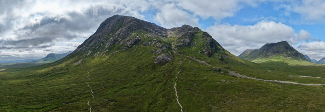 Glencoe mountains in the Scottish Highlands
