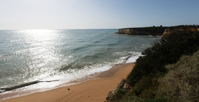 Beautiful Praia Nova in Porches on the Algarve in Portugal.