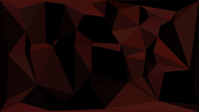 Dark geometric background with red and black polygons