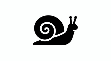 Minimalist snail icon representing slow pace and persistence. © Swiftblade5