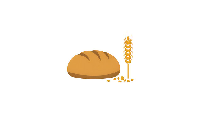 bread with wheat ears