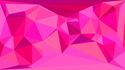 Fototapeta premium Geometric Pink Polygonal Pattern Background