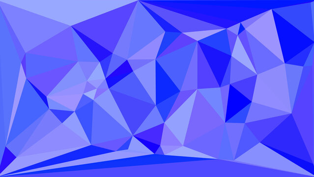 Abstract Geometric Overlapping Polygons Background in Gradient Blue Tones