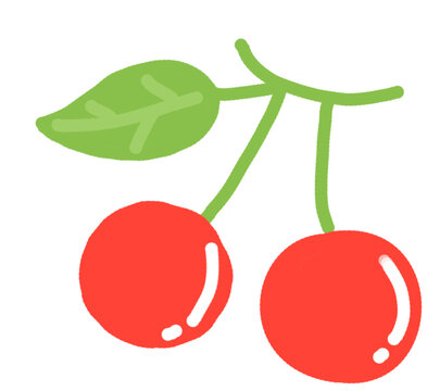 vector illustration of a cherry