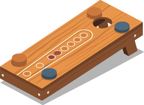 Isometric Cornhole Board Icon
