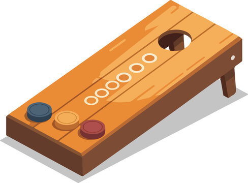 Isometric Cornhole Board Icon