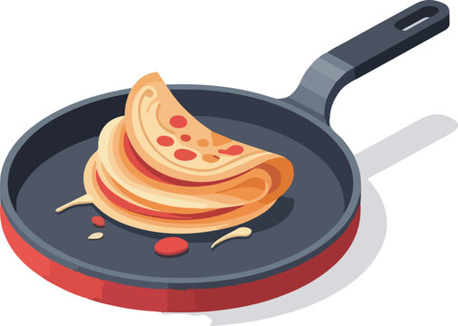 Isometric Crepe Pan Icon