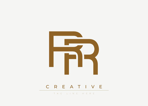 RR Creative Minimalist Logo Design For Branding And Modern Corporate Identity. letter logo design