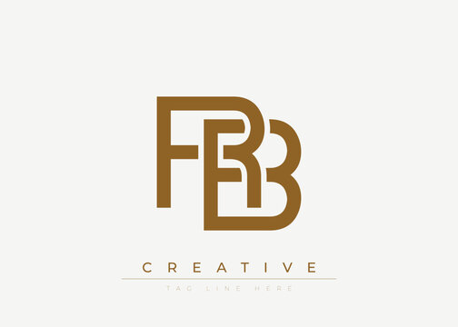 RB Creative Minimalist Logo Design For Branding And Modern Corporate Identity. letter logo design