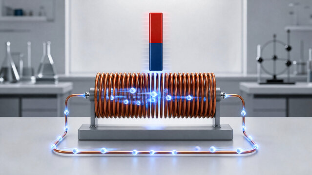 Faraday Law Induction Magnet Coil Current Minimal