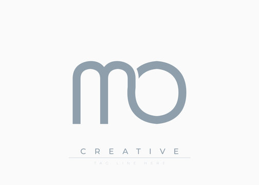MO Creative Minimalist Logo Design For Branding And Modern Corporate Identity. letter logo design