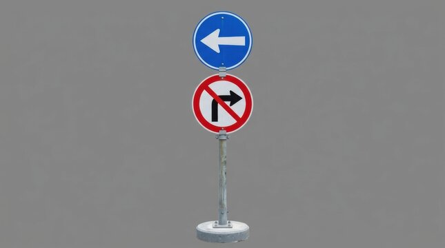 Road Signage System For Traffic Direction And Prohibition
