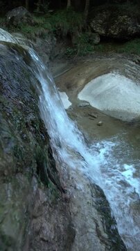 Fresh water source waterfall - Clean fresh water from the mountains