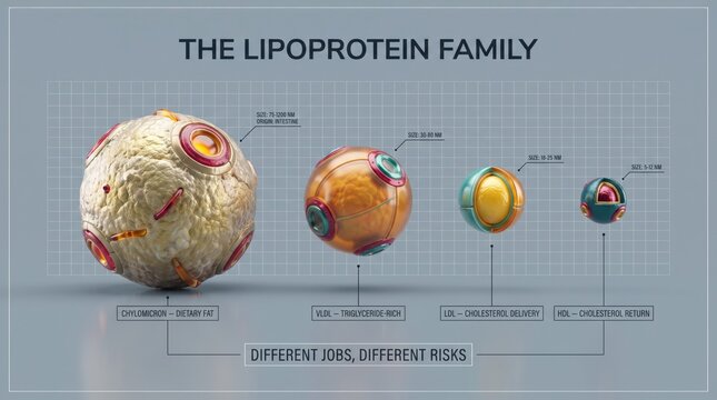 The lipoprotein family and cholesterol