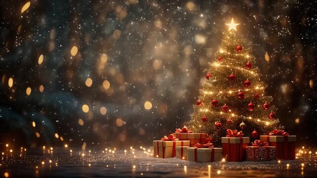 Beautiful festive Christmas celebration