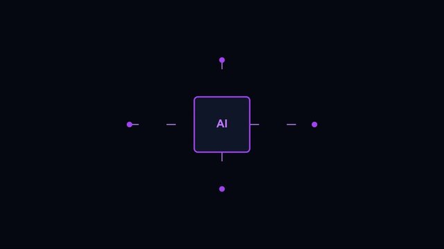 Artificial intelligence ai neural network node connection concept animation 4k machine learning deep learning