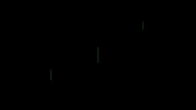 Green digital matrix code falling background, abstract binary data stream animation, cyber security technology concept 4k