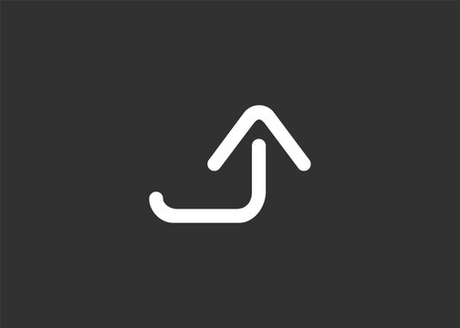 Text JA logo design. This monogram Logo Mark for Branding and Corporate Identity