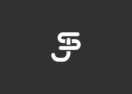 Text JS logo design. This monogram Logo Mark for Branding and Corporate Identity