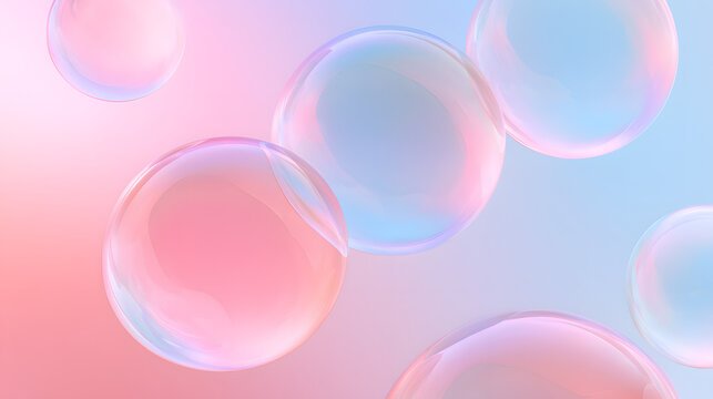 Background de vidro 3D minimalista com cores suaves para redes sociais e web