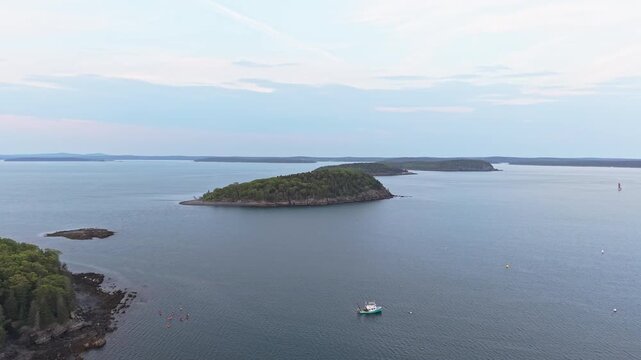 Areal fly over Bar Islands