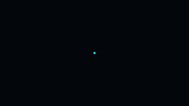 Minimalist hud target reticle animation with pulsing cyan center point 4k interface