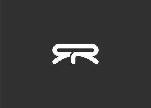 Text RR logo design. This monogram Logo Mark for Branding and Corporate Identity