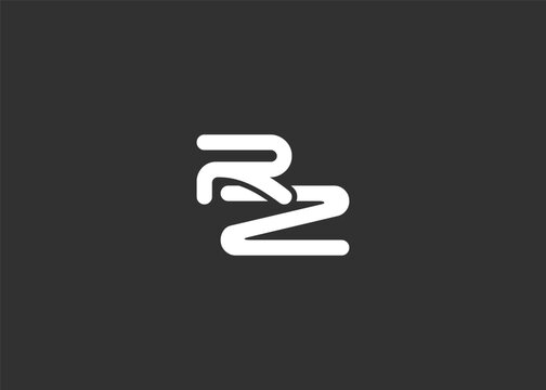 Text RZ logo design. This monogram Logo Mark for Branding and Corporate Identity