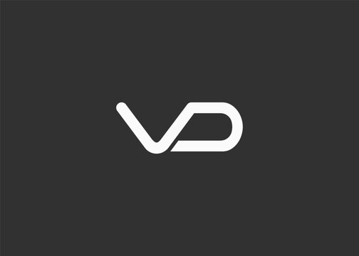 Text VD logo design. This monogram Logo Mark for Branding and Corporate Identity