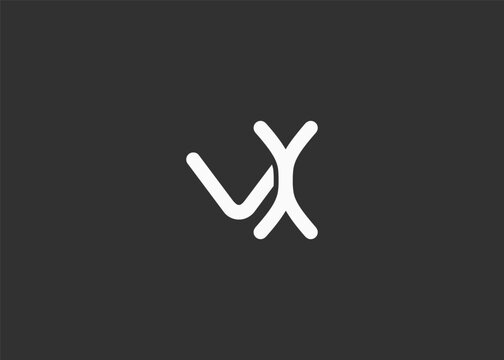 Text VX logo design. This monogram Logo Mark for Branding and Corporate Identity