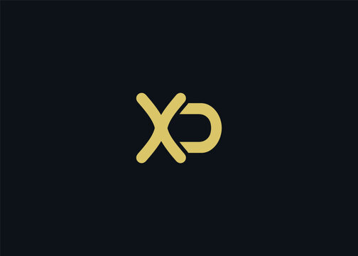 Text XD logo design. This monogram Logo Mark for Branding and Corporate Identity